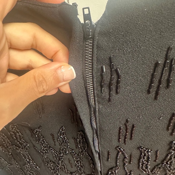 Vintage Mme Zena Black Beaded Cocktail Dress (San Francisco) - Picture 8 of 8